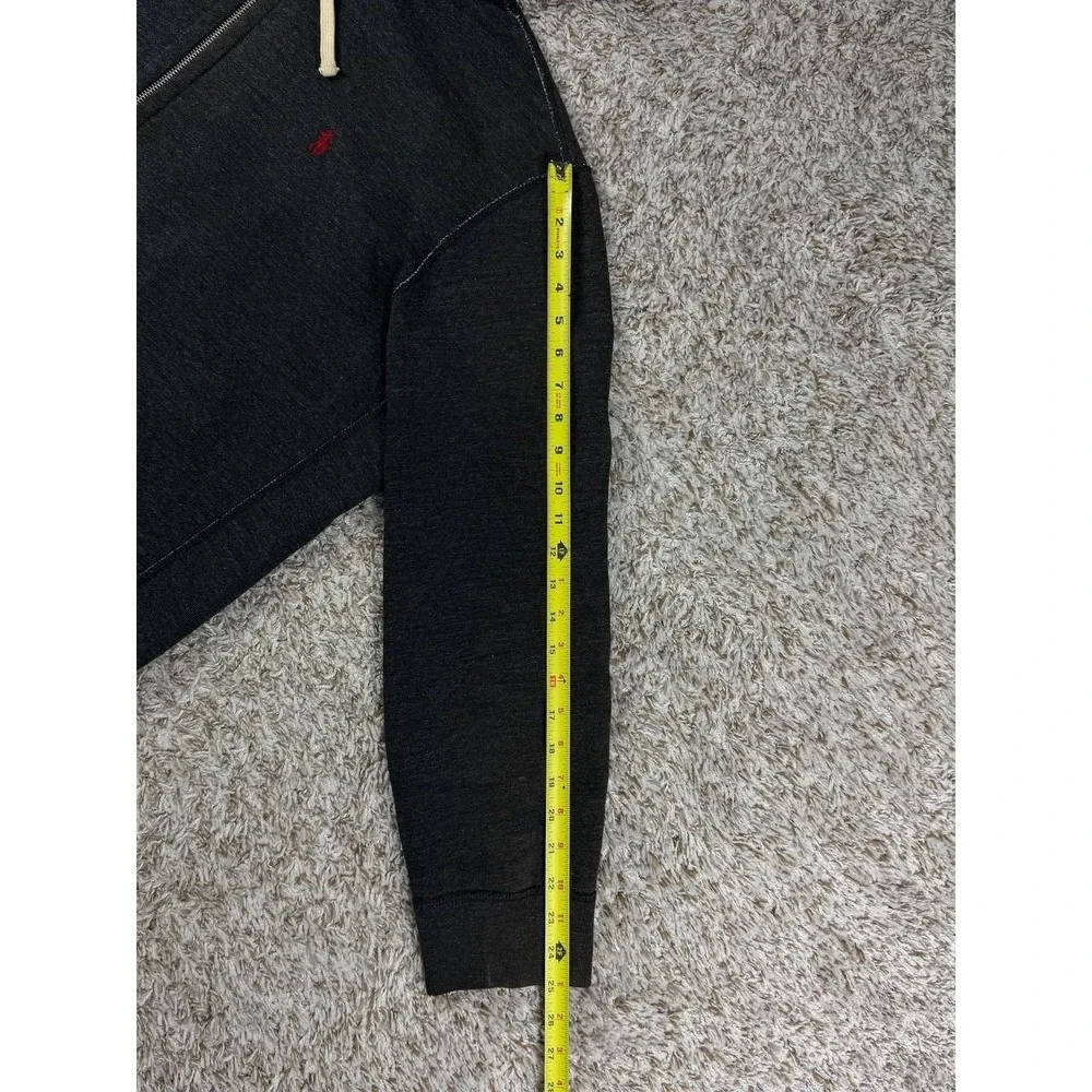 Polo Ralph Lauren Full Zip Hoodie XXL Charcoal Gray Cotton Blend Pony Logo